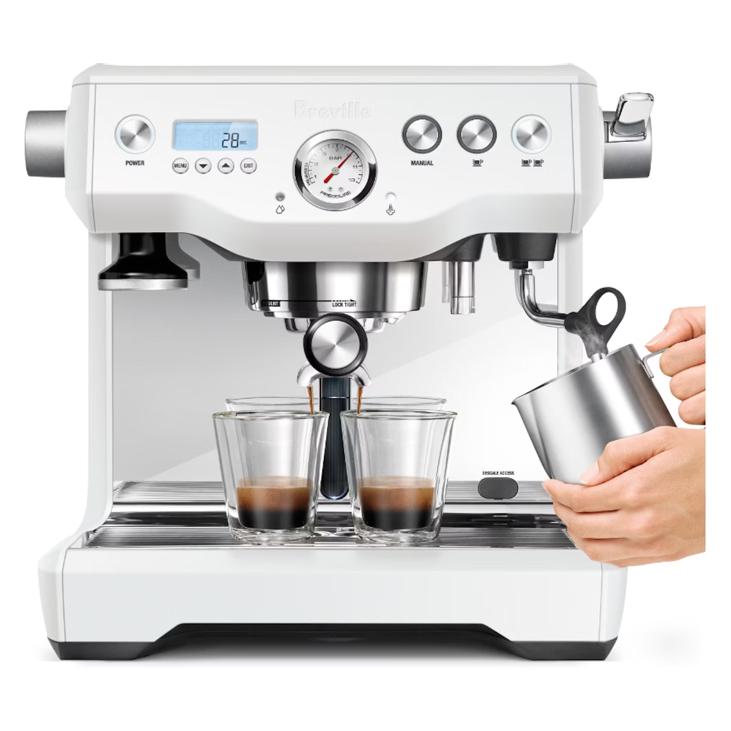 Breville The Dual Boiler Coffee Machine - Sea Salt - Image 4